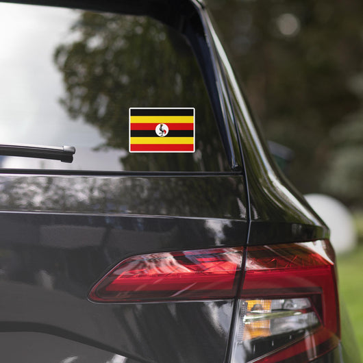 Uganda Ugandan Flag Car Sticker Travel Souvenir Tourist Beach Lover Food Addict Destination Pride Patriot Gifts