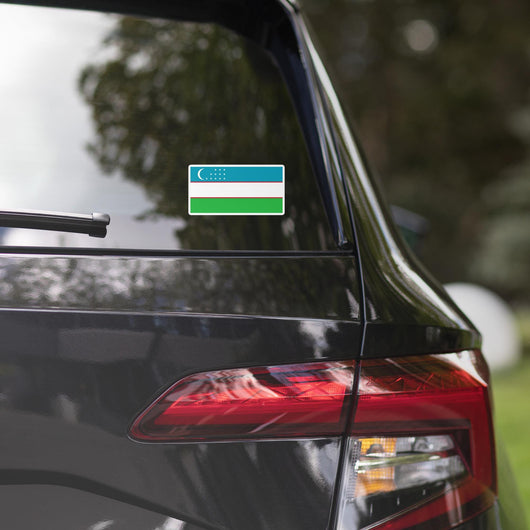 Uzbekistan Uzbek Flag Car Sticker Travel Souvenir Tourist Beach Lover Food Addict Destination Pride Patriot Gifts