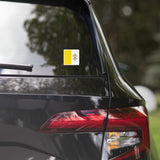 Vatican City Città del Vaticano Flag Car Sticker Travel Souvenir Tourist Beach Lover Food Addict Destination Pride Patriot Gifts