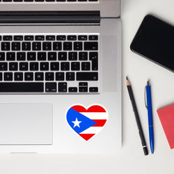 Puerto Rico Puerto Rican Flag Sticker Laptop Decals Custom Stickers Decals & Skins