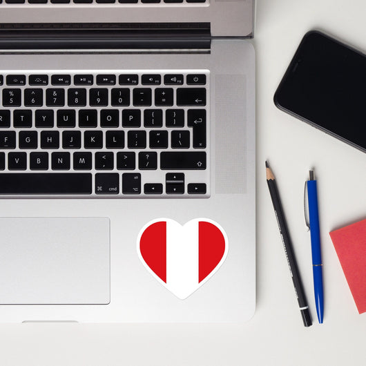 Peru Peruvian Flag Sticker Laptop Decals Custom Stickers Decals & Skins