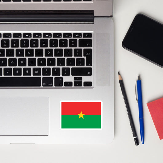 Burkina Faso Flag Laptop Sticker Decal Stickers Travel Souvenir Gift Idea