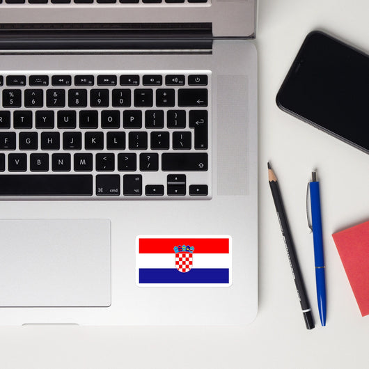 Croatia Croatian Flag Laptop Sticker Decal Stickers Travel Souvenir Gift Idea