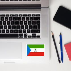 Equatorial Guinea Guinean Flag Laptop Sticker Decal Stickers Travel Souvenir Gift Idea