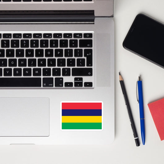 Mauritius Mauritian Flag Laptop Sticker Decal Stickers Travel Souvenir Gift Idea