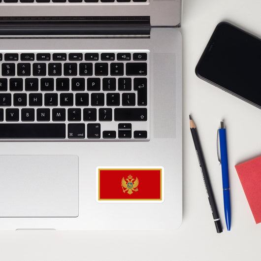 Montenegro Montenegrin Flag Laptop Sticker Decal Stickers Travel Souvenir Gift Idea