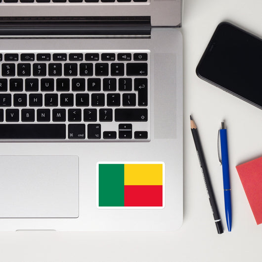 Benin Flag Laptop Sticker Decal Stickers Travel Souvenir Gift Idea