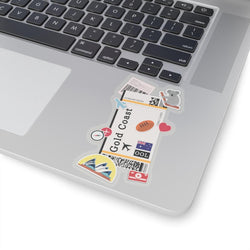 Gold Coast Australia Australian Flag Sticker Mini Stickers Decals Laptop Decal Travel Souvenir Gift