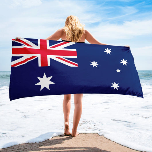 Australia Australian Flag Beach Towel Pool Towels Bath Sauna Vacation Travel Summer Gift Idea