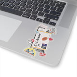Brisbane Australia Australian Flag Sticker Mini Stickers Decals Laptop Decal Travel Souvenir Gift