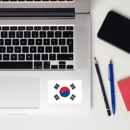 South Korea Korean Flag Laptop Sticker Decal Stickers Travel Souvenir Gift Idea