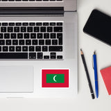 Maldives Maldivian Flag Laptop Sticker Decal Stickers Travel Souvenir Gift Idea