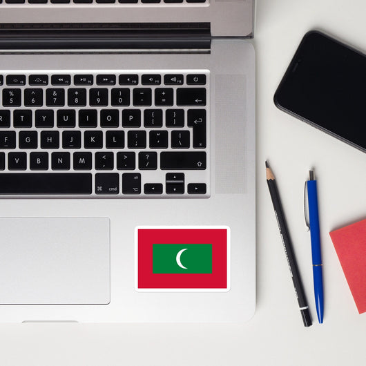 Maldives Maldivian Flag Laptop Sticker Decal Stickers Travel Souvenir Gift Idea