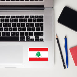 Lebanon Lebanese Flag Laptop Sticker Decal Stickers Travel Souvenir Gift Idea