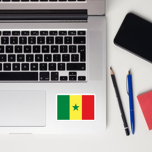 Senegal Senegalese Flag Laptop Sticker Decal Stickers Travel Souvenir Gift Idea
