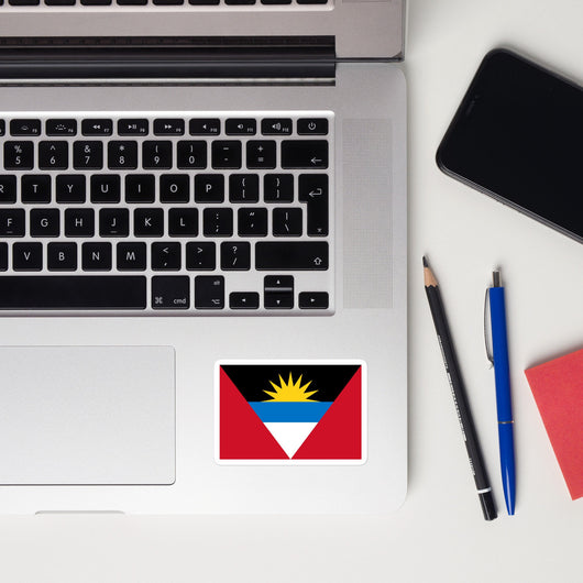Antigua and Barbuda Flag Laptop Sticker Decal Stickers Travel Souvenir Gift Idea