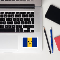 Barbados Barbadian Flag Laptop Sticker Decal Stickers Travel Souvenir Gift Idea