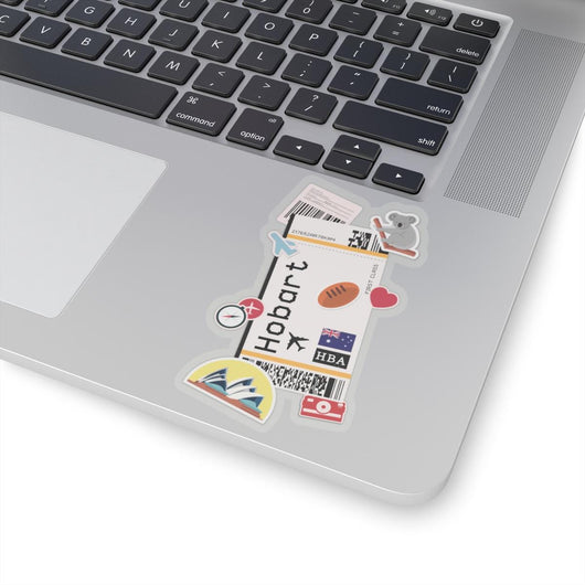 Hobart Australia Australian Flag Sticker Mini Stickers Decals Laptop Decal Travel Souvenir Gift