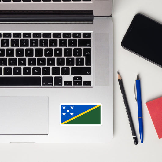 Solomon Islands Flag Sticker Decal Stickers Laptop decal  Travel Souvenir Tourist Beach Lover Food Destination Patriot Gifts