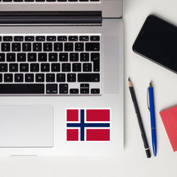 Norway Norwegian Flag Sticker Decal Stickers Laptop decal  Travel Souvenir Tourist Beach Lover Food Destination Patriot Gifts
