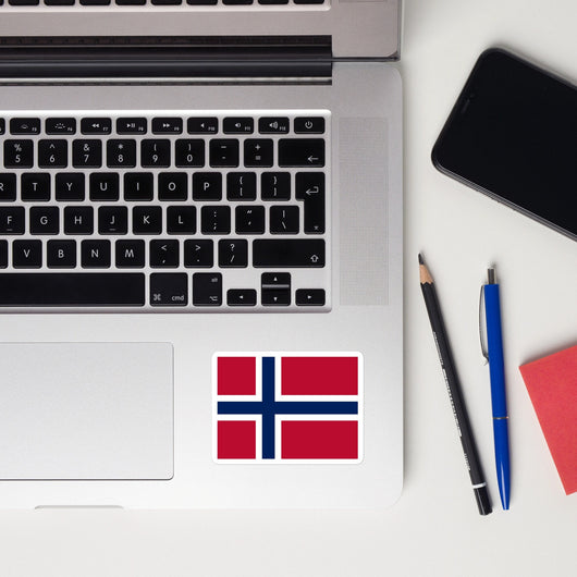Norway Norwegian Flag Sticker Decal Stickers Laptop decal  Travel Souvenir Tourist Beach Lover Food Destination Patriot Gifts