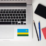 Rwanda Rwandan Flag Sticker Decal Stickers Laptop decal  Travel Souvenir Tourist Beach Lover Food Destination Patriot Gifts