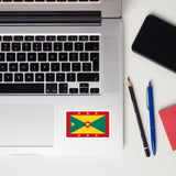 Grenada Grenadian Flag Sticker Decal Stickers Laptop decal  Travel Souvenir Tourist Beach Lover Food Destination Patriot Gifts