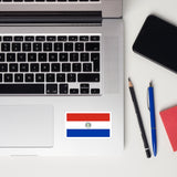 Paraguay Paraguayan Flag Sticker Decal Stickers Laptop decal  Travel Souvenir Tourist Beach Lover Food Destination Patriot Gifts
