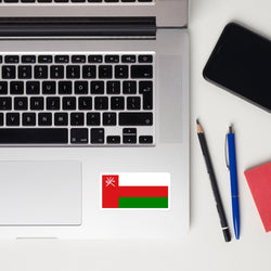 Oman Omani Flag Sticker Decal Stickers Laptop decal  Travel Souvenir Tourist Beach Lover Food Destination Patriot Gifts