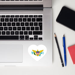 US Virgin Islands Flag Sticker Laptop Decals Custom Stickers Decals & Skins