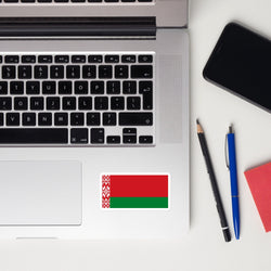 Belarus Belarusian Flag Laptop Sticker Decal Stickers Travel Souvenir Gift Idea