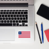 Liberia Liberian Flag Laptop Sticker Decal Stickers Travel Souvenir Gift Idea