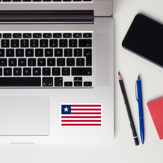 Liberia Liberian Flag Laptop Sticker Decal Stickers Travel Souvenir Gift Idea