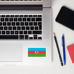 Azerbaijan Azerbaijani Flag Laptop Sticker Decal Stickers Travel Souvenir Gift Idea