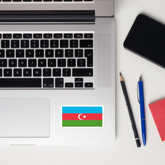 Azerbaijan Azerbaijani Flag Laptop Sticker Decal Stickers Travel Souvenir Gift Idea