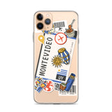 Montevideo Uruguay Uruguayan Flag iPhone Case 15 14 13 12 11 Pro Max Plus Mini Gift Travel Souvenir Personalized Custom City Name