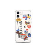 Panama Panamaische Flagge iPhone Hülle 15 14 13 12 11 Pro Max Plus Mini Geschenk Reise Souvenir Personalisiert Personalisierter Stadtname