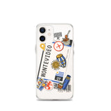 Montevideo Uruguay Uruguayan Flag iPhone Case 15 14 13 12 11 Pro Max Plus Mini Gift Travel Souvenir Personalized Custom City Name