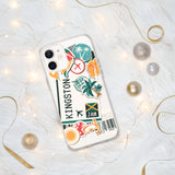 Kingston Jamaika Jamaikanische Flagge iPhone Hülle 15 14 13 12 11 Pro Max Plus Mini Geschenk Reise Souvenir Personalisierter Stadtname