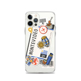 Montevideo Uruguay Uruguayan Flag iPhone Case 15 14 13 12 11 Pro Max Plus Mini Gift Travel Souvenir Personalized Custom City Name