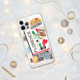 Florenz Italien Italienische Italia Flagge iPhone Hülle 15 14 13 12 11 Pro Max Plus Mini Geschenk Reise Souvenir Personalisierter Stadtname