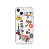 Panama Panamaische Flagge iPhone Hülle 15 14 13 12 11 Pro Max Plus Mini Geschenk Reise Souvenir Personalisiert Personalisierter Stadtname