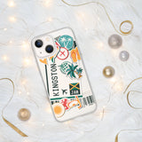 Kingston Jamaika Jamaikanische Flagge iPhone Hülle 15 14 13 12 11 Pro Max Plus Mini Geschenk Reise Souvenir Personalisierter Stadtname