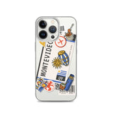 Montevideo Uruguay Uruguayan Flag iPhone Case 15 14 13 12 11 Pro Max Plus Mini Gift Travel Souvenir Personalized Custom City Name