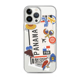 Panama Panamaische Flagge iPhone Hülle 15 14 13 12 11 Pro Max Plus Mini Geschenk Reise Souvenir Personalisiert Personalisierter Stadtname