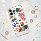 Bern Switzerland Swiss Flag iPhone Case 15 14 13 12 11 Pro Max Plus Mini Gift Ideas Country Map Skyline Gift For Her Him Travel  Souvenir