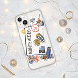 Montevideo Uruguay Uruguayan Flag iPhone Case 15 14 13 12 11 Pro Max Plus Mini Gift Travel Souvenir Personalized Custom City Name