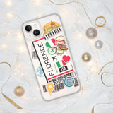 Florenz Italien Italienische Italia Flagge iPhone Hülle 15 14 13 12 11 Pro Max Plus Mini Geschenk Reise Souvenir Personalisierter Stadtname