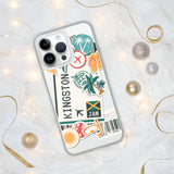 Kingston Jamaika Jamaikanische Flagge iPhone Hülle 15 14 13 12 11 Pro Max Plus Mini Geschenk Reise Souvenir Personalisierter Stadtname