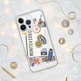 Montevideo Uruguay Uruguayan Flag iPhone Case 15 14 13 12 11 Pro Max Plus Mini Gift Travel Souvenir Personalized Custom City Name